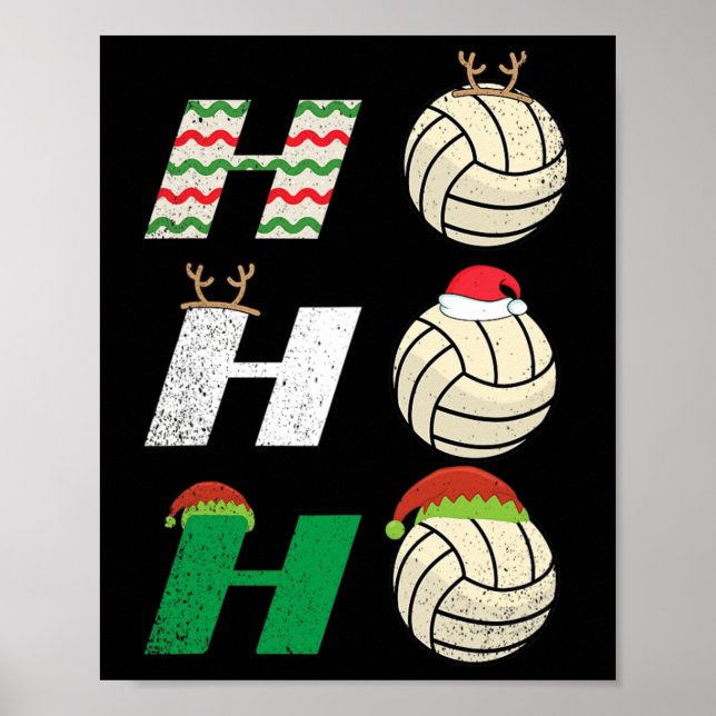 Affiche Ho Ho Ho - Joueur de l'équipe de volley-ball de No (Devant)