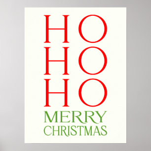 Affiche Ho Ho Ho Joyeux Noël