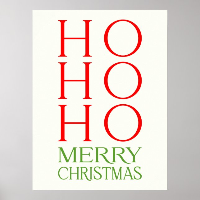 Affiche Ho Ho Ho Joyeux Noël (Devant)
