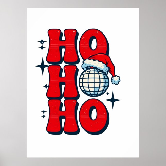 Affiche Ho ho ho joyeux noël (Devant)