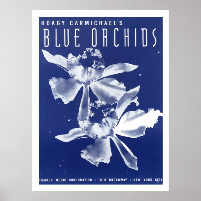 Affiche Hoagy Carmichael's "Blue Orchids" (Devant)