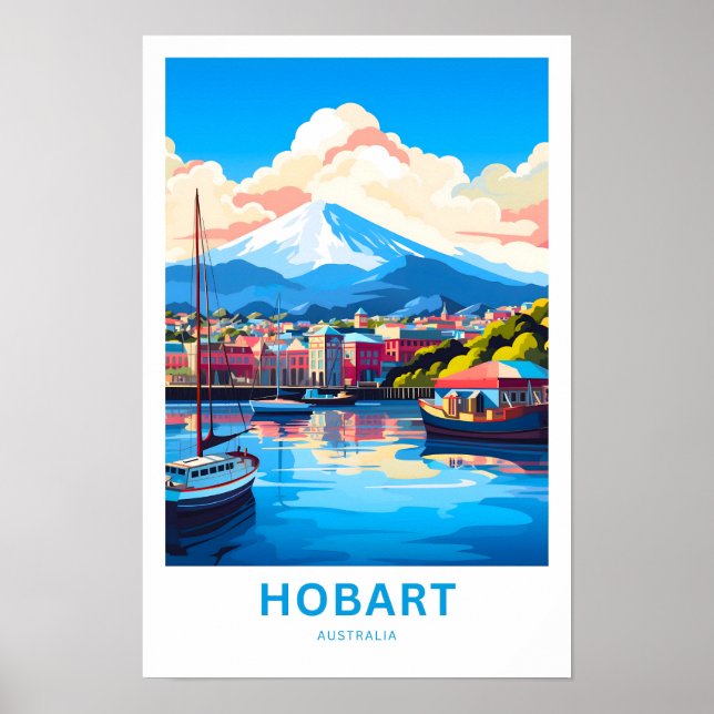 Affiche Hobart Australia Travel Print (Devant)