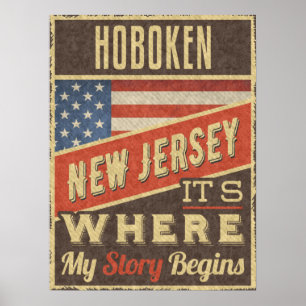 Affiche Hoboken New Jersey