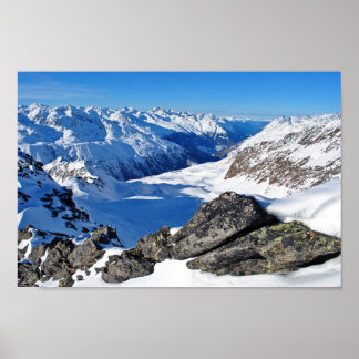 Affiche Hochgurgl Obergurgl Tyrol Alpes Autriche Ph