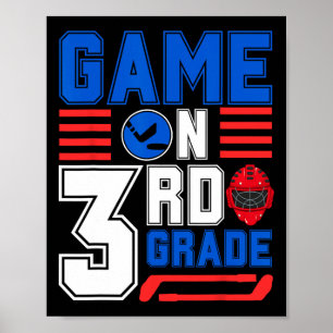 Affiche Hockey 3e année jour de match Ck retour à l'école