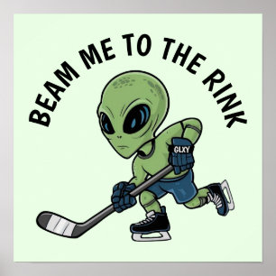 Affiche Hockey Alien