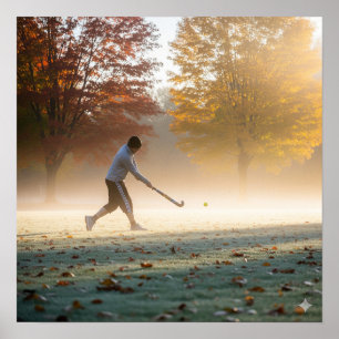 Affiche Hockey de campagne d'automne