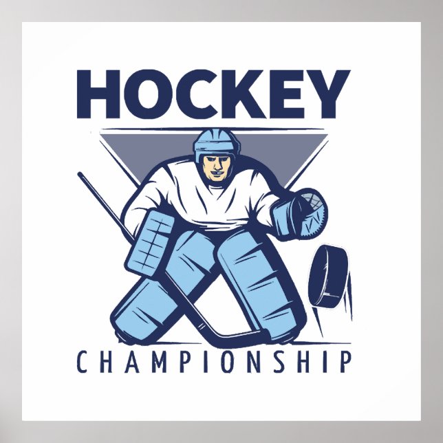 Affiche Hockey drôle (Devant)