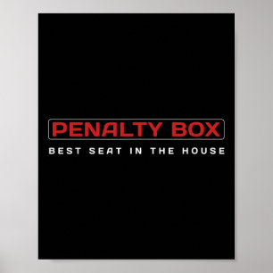 Affiche Hockey drôle - Loge de pénalité Meilleur siège de