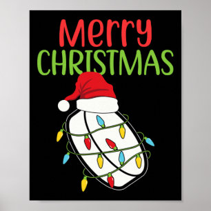 Affiche Hockey Fun Noël Sport Noël Ile Hockey Xm
