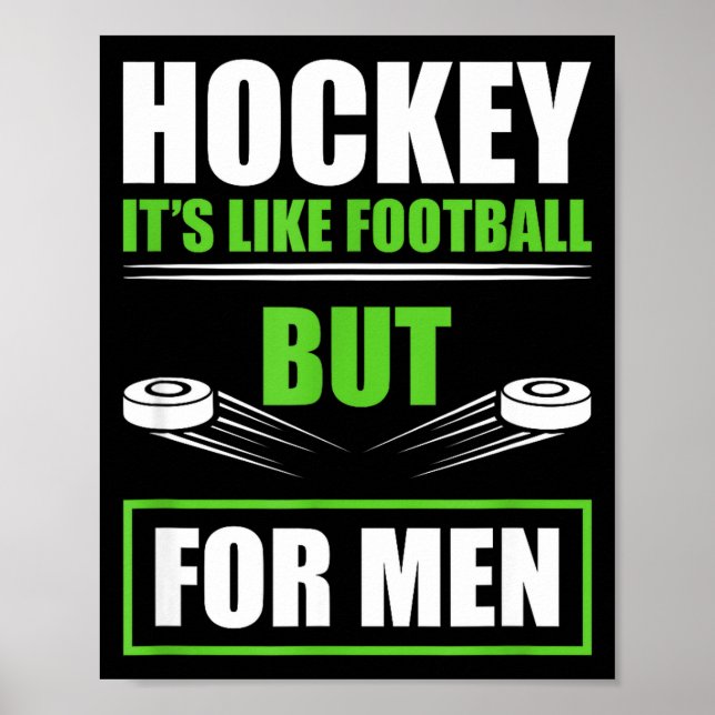 Affiche Hockey Funny Quotes Fathersday Mens Hockey  (Devant)