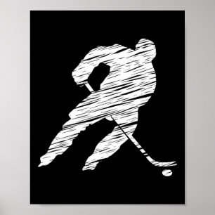 Affiche Hockey Hockey Disant Entraîneur Entraîneur Joueur
