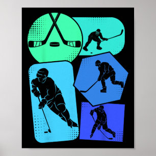 Affiche Hockey Hockey sur glace Garçons Jeunesse Enfants