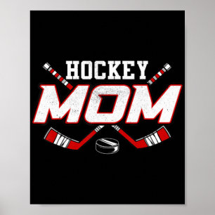 Affiche Hockey Maman tee - shirts pour femmes Mama Fête de