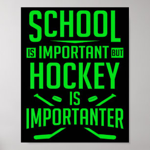 Affiche Hockey pour garçons 8-12 ans joueur de hockey sur