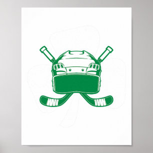 Affiche Hockey St Patrick's Day Trèfle Amateur de Hockey I