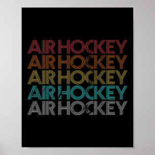 Affiche Hockey sur air rétro vintage