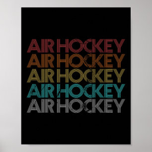 Affiche Hockey sur air rétro vintage