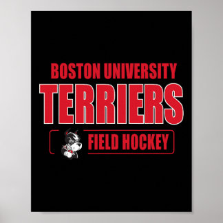 Affiche Hockey sur gazon à l'effigie des Boston Terriers -