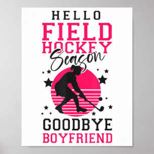 Affiche Hockey sur gazon Bonjour Saison de hockey sur gazo