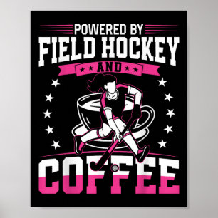 Affiche Hockey sur gazon Café Propulsé Par Hockey sur gazo