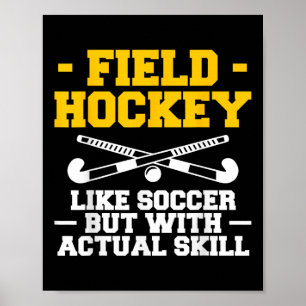 Affiche Hockey sur gazon comme le football mais avec une v