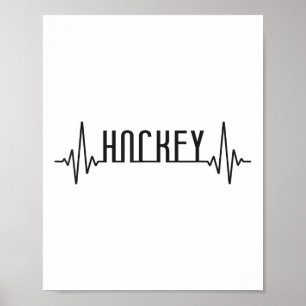 Affiche Hockey sur gazon Hockey Battement de coeur _1 