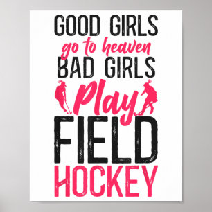 Affiche Hockey sur gazon Les bonnes filles vont au paradis