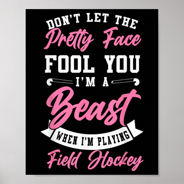 Affiche Hockey sur gazon Ne vous laissez pas tromper par c (Devant)