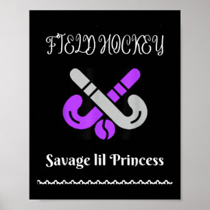 Affiche Hockey sur gazon Savage Princess Design Cool