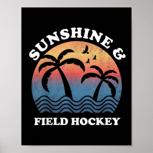 Affiche Hockey sur gazon - Sunshine et hockey sur gazon Fu