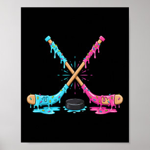 Affiche Hockey sur glace Crème glacée Sport Joueurs de jeu