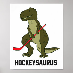 Affiche Hockey sur glace Dinosaure Hockey Garçon Enfants H