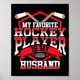 Affiche Hockey sur glace Mon joueur de hockey préféré Husn