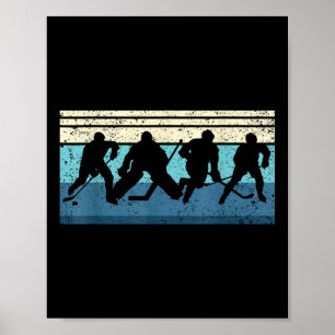 Affiche Hockey sur glace noir
