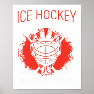 Affiche Hockey sur glace Parce que le meurtre est tort Hoc