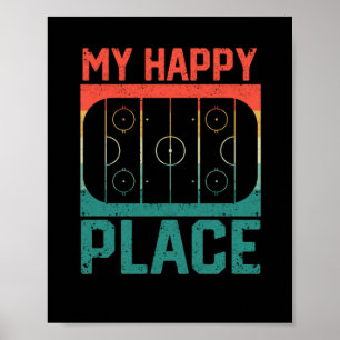 Affiche Hockey sur glace patinoire patinoire hiver