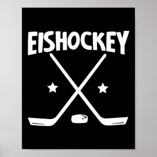 Affiche Hockey sur glace - Racket croisés (1)