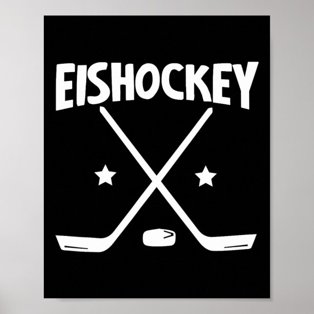 Affiche Hockey sur glace - Racket croisés (1)  (Devant)
