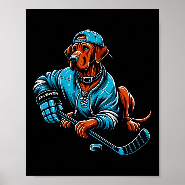 Affiche Hockey sur glace Rodesian Ridgeway Dusher Esprit d (Devant)