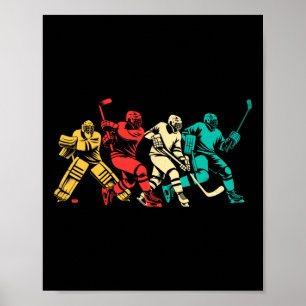 Affiche Hockey sur glace vintage