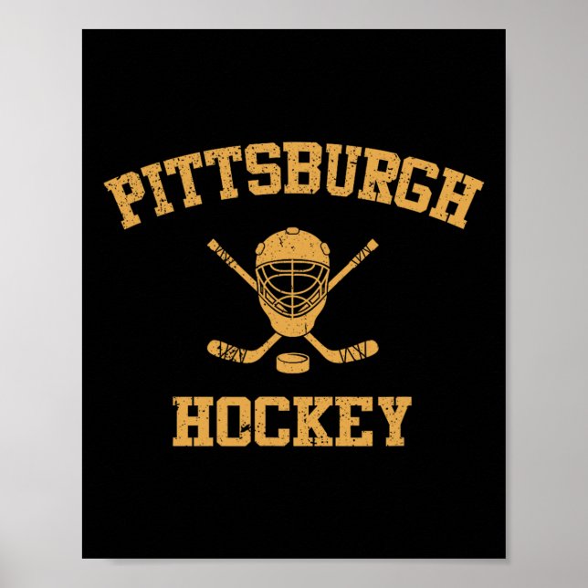 Affiche Hockey vintage de Pittsburgh  (Devant)