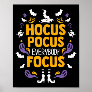 Affiche Hocus Pocus Tout Le Monde Focus Halloween tenue Ha