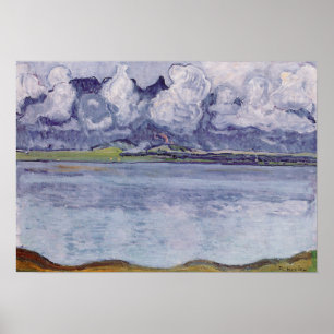 Affiche Hodler - Chaîne de Stockhorn de Thoune dans les nu