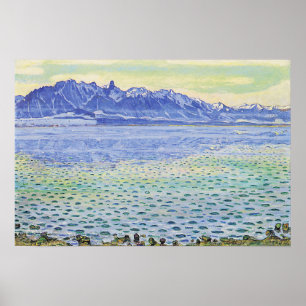 Affiche Hodler - Chaîne du Stockhorn de Thoune 1904
