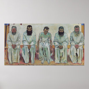 Affiche Hodler - Fatigué de la vie 1892