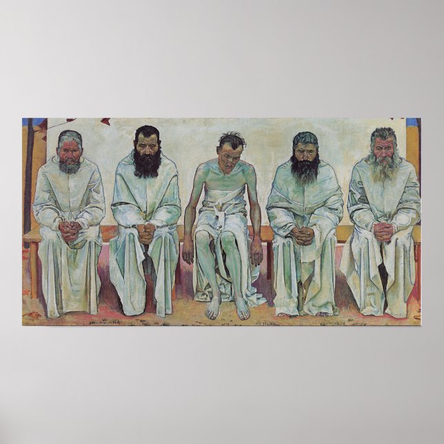 Affiche Hodler - Fatigué de la vie 1892 (Devant)