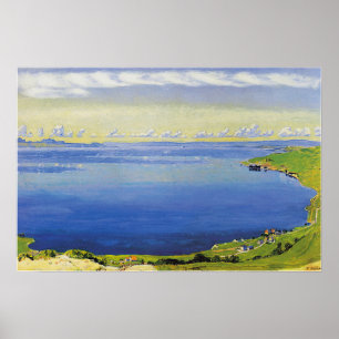 Affiche Hodler - Lac Léman De Chexbres 1904