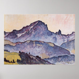 Affiche Hodler - Le Grand Muveran De Villars 1912