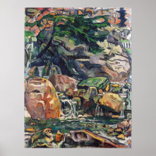 Affiche Hodler - Mountain Stream Near Beatenberg 1910
